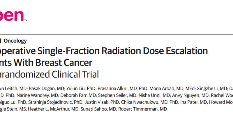 乳腺癌治疗新突破：单次术前立体定向放疗显著提升pCR率，JAMA子刊揭示延迟手术是关键