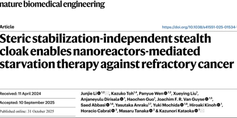 天冬酰胺酶新突破：纳米“饥饿疗法”有效对抗乳腺癌与胰腺癌