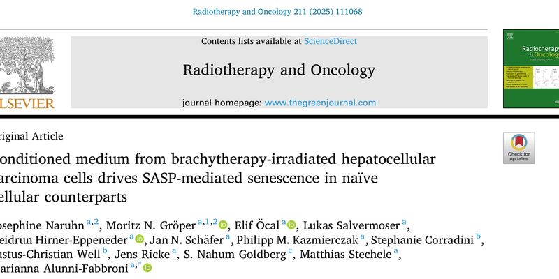 肝癌放疗后为何会复发？新研究揭示“衰老细胞”或是元凶，p53状态成关键！