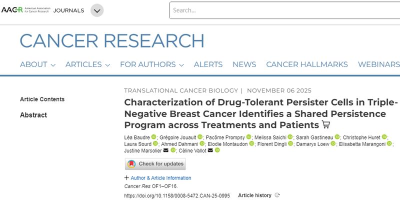 揭秘癌症复发元凶：FOSL1蛋白如何让三阴性乳腺癌细胞“装死”逃逸治疗？