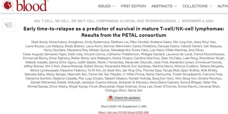 淋巴瘤复发“12个月魔咒”：深度解析高危患者的靶向治疗新策略