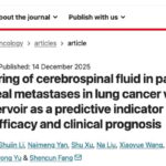 肺癌脑膜转移“老大难”如何破？CSF ctDNA动态监测技术，精准评估疗效与预后