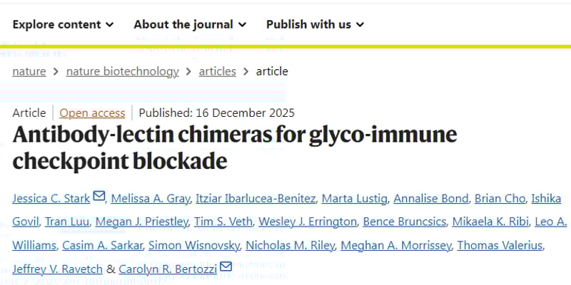 免疫治疗耐药患者新希望：AbLecs“糖刹车”解除剂机制、疗效与未来展望