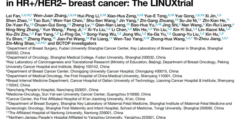 CDK4/6i耐药后怎么办？AI精准分型为HR+/HER2-乳腺癌患者带来新希望