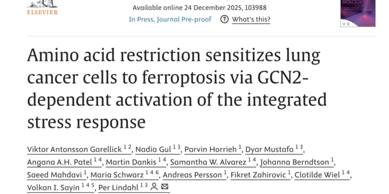 颠覆认知！限制蛋白质摄入，不仅轻松减重，更能“饿死”癌细胞，激活“铁死亡”！