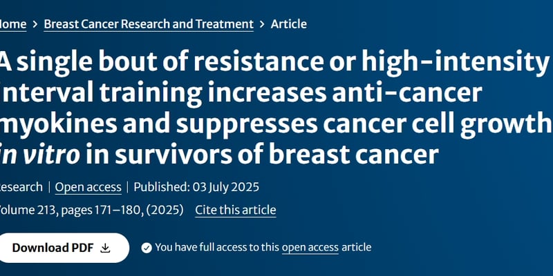 癌细胞最怕的运动方式是什么？抗阻训练如何科学防癌抗癌，附详细方案！