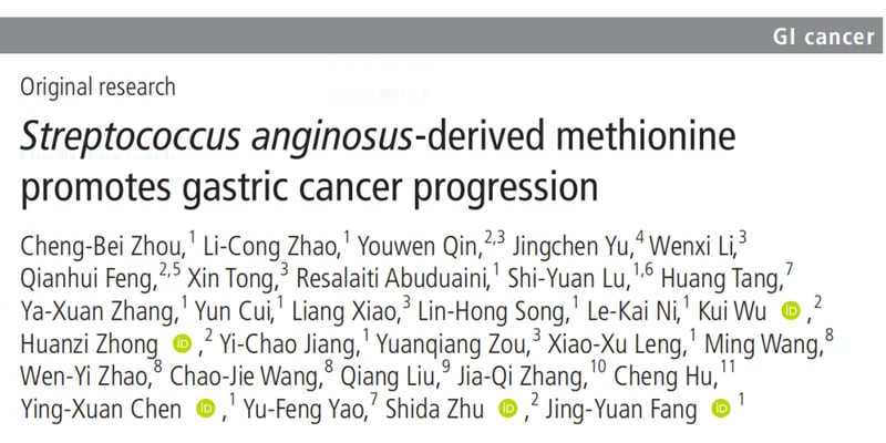 胃癌新发现：咽峡炎链球菌如何“助长”肿瘤？深度解读最新研究与防治策略