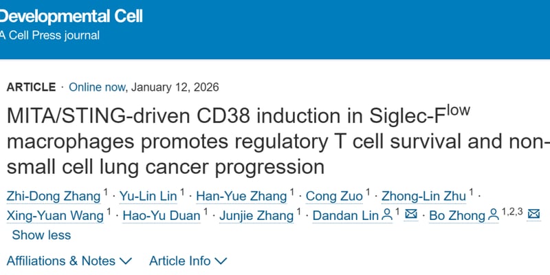 非小细胞肺癌免疫治疗新进展：STING激动剂为何效果不佳？最新研究揭示关键机制与潜在突破