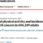 工作太累会致癌？Nat Commun研究揭示职业体力活动与癌症的真实关联，附防癌建议