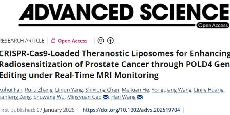 前列腺癌放疗效果不佳？上海交大新研究：基因编辑或能增强敏感性，带来治疗新希望