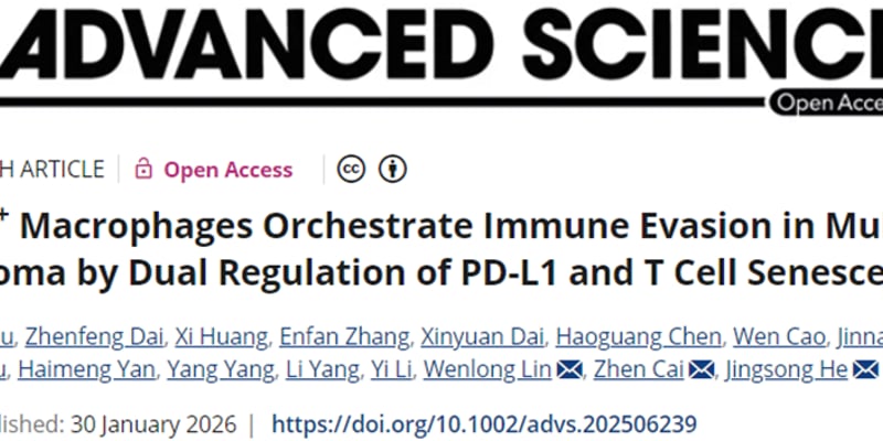 多发性骨髓瘤免疫治疗遇瓶颈？浙江大学新研究揭示FAPα⁺巨噬细胞，有望破解PD-L1耐药，提升疗效！