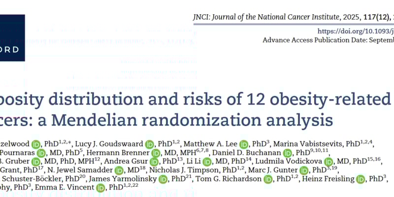 肥胖与癌症并非宿命！深度解析脂肪分布如何影响12种高发癌风险，教你科学预防