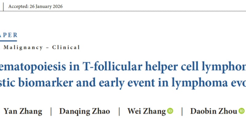 深度解读：滤泡辅助性T细胞淋巴瘤新发现！“克隆性造血”如何影响您的预后与治疗选择？