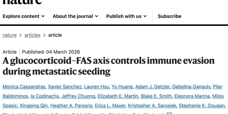 Nature重磅：40年“人流药”米非司酮竟能拦截三阴性乳腺癌转移？