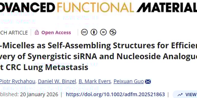 [结直肠癌肺转移新进展] RNA疗法联合吉西他滨精准杀伤肺瘤，小鼠实验现曙光