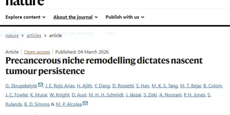 有突变不一定得癌？Nature揭秘：切断癌细胞的“保护舱”是早期抗癌关键