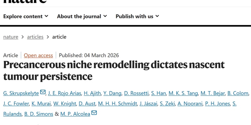刷新认知！《Nature》证实：“癌变土壤”可诱发癌症，这才是复发关键？