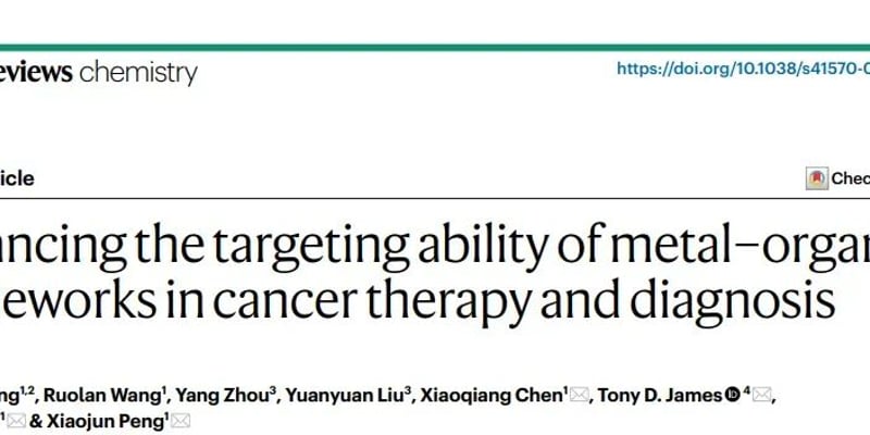 金属有机框架MOFs抗癌前景全解析：精准诊断与靶向治疗怎么走向临床