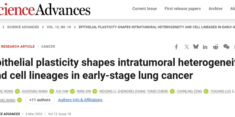早期肺腺癌治疗新希望：揭秘KLF4/JDP2如何“重编程”癌细胞，突破异质性难题