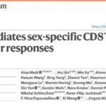 肿瘤免疫治疗为何存在性别差异？DGAT1与CD8+T细胞代谢机制深度解读