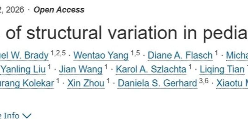 儿童癌症为什么更“看结构变异”？一文读懂WGS下的SV图谱与复发线索