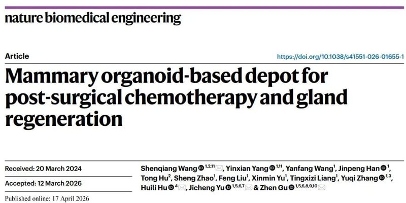 乳腺癌术后复发怎么防？Nature子刊曝光黑科技：乳腺类器官实现防复发与乳房重建双重突破