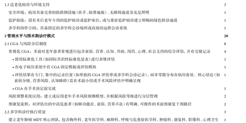 老年肺癌手术安全吗？我国首套标准化手术评价体系发布，助患者规避围术期风险