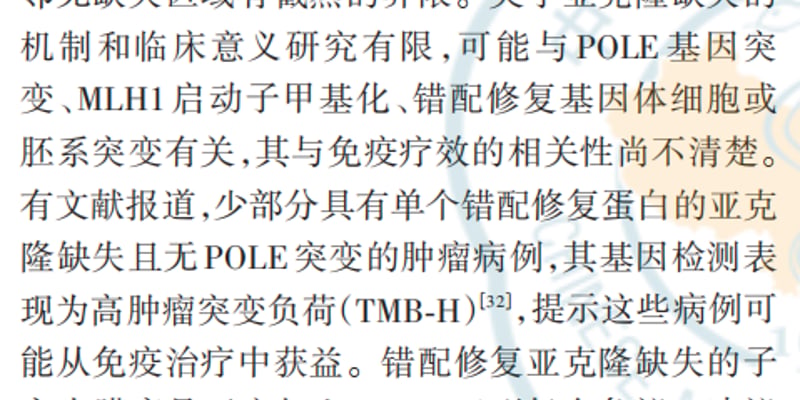 子宫内膜癌免疫组化报告异常怎么办？MMR亚克隆缺失精准分型与治疗方案解析