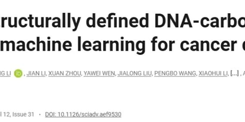 多癌早期筛查难且昂贵？人工感知液体活检新突破：仅需4美元精准排查肺癌等高发肿瘤